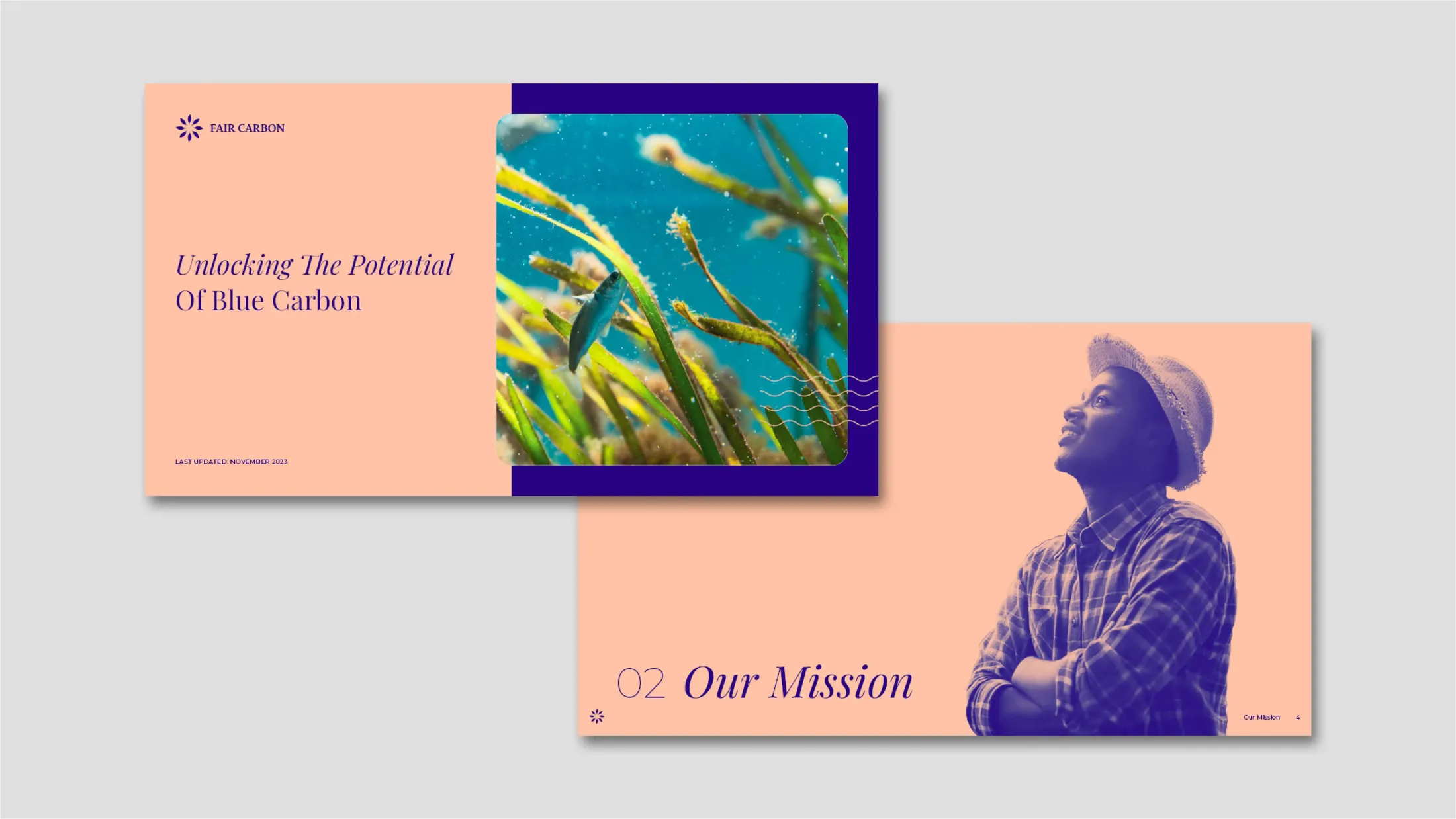 The identity carried into presentation slides