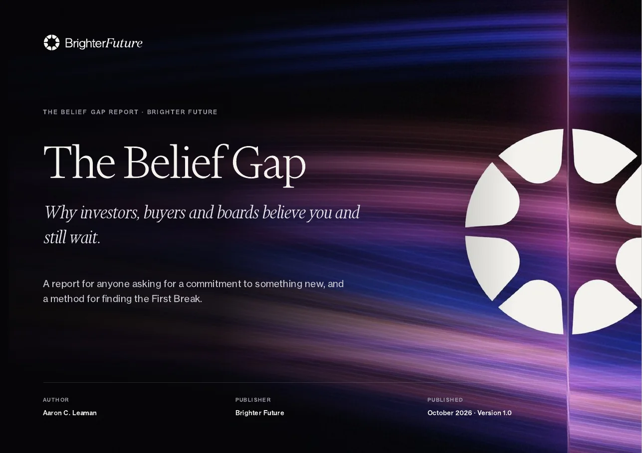 The cover of The Belief Gap